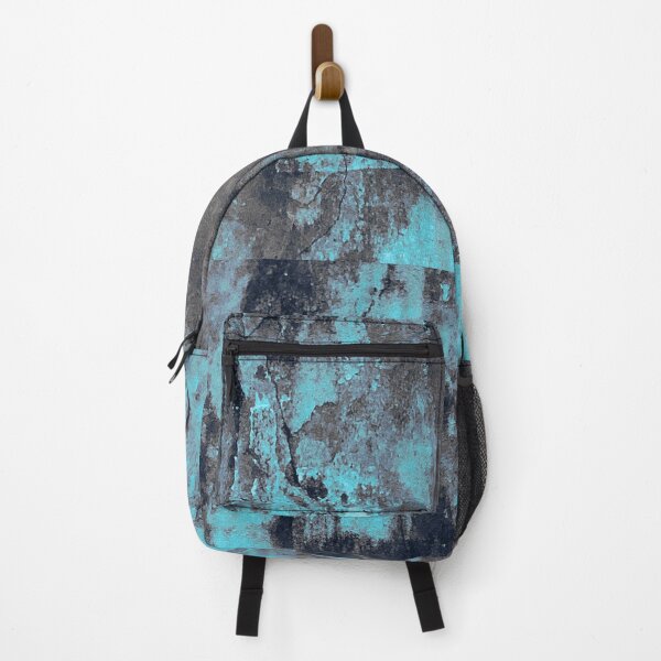 Item preview, Cyberpunk Cyan and Black Grunge Texture - Neon Blue Distressed Concrete Pattern designed and sold by L&L.