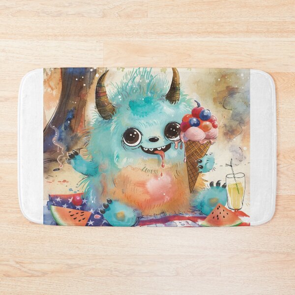 Item preview, Melting Ice Cream Monster – July 4th Summer designed and sold by OopsIDrewIt.