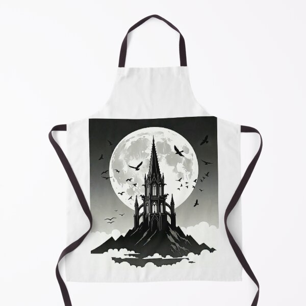 Item preview, Moonlit Tower – Gothic Night Flight designed and sold by Dogandesighn.