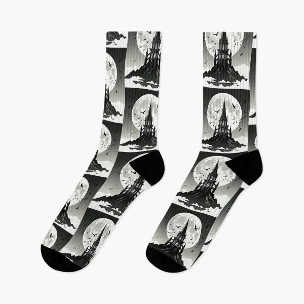 Item preview, Moonlit Tower – Gothic Night Flight designed and sold by Dogandesighn.