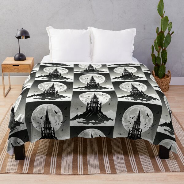 Item preview, Moonlit Tower – Gothic Night Flight designed and sold by Dogandesighn.