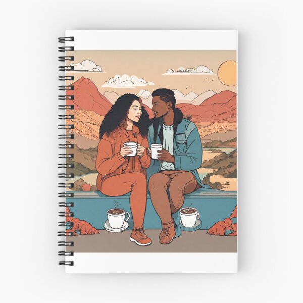Item preview, Cozy Couple Love Illustration Design designed and sold by MMV2612.