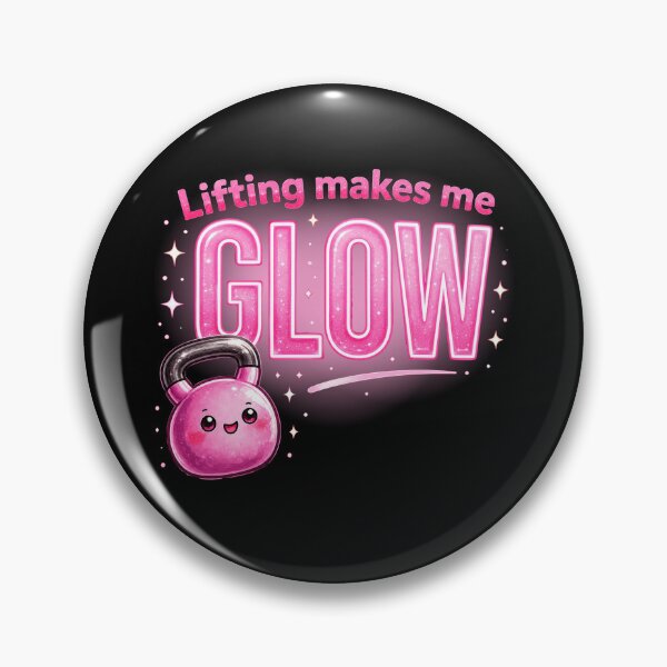 Item preview, Lifting Makes Me Glow Cute Gym Design designed and sold by HumbleAthlete.
