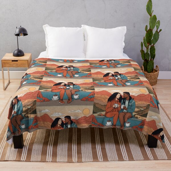 Item preview, Cozy Couple Love Illustration Design designed and sold by MMV2612.