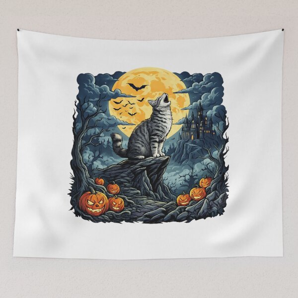 Item preview, funny West Highland White Terrier Moon halloween designed and sold by ArtDesignTp.