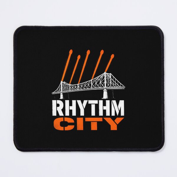 Item preview, Rhythm City Montreal Jacques Cartier Bridge Music Art designed and sold by Fenay Designs.