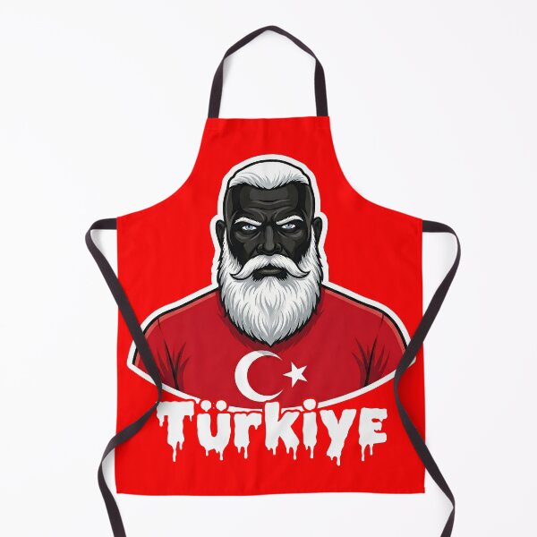 Item preview, GigaChad Türkiye Football fan (World Cup 2026) with white caption designed and sold by pakehart.