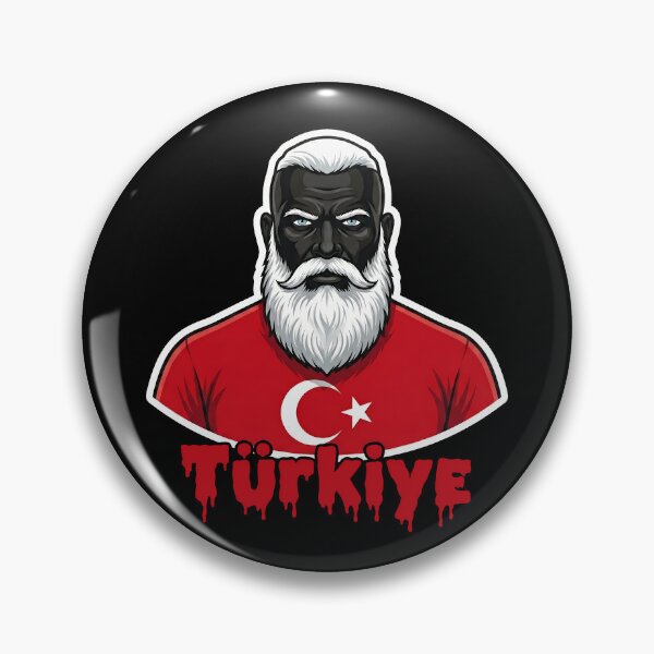 Item preview, GigaChad Türkiye Football fan (World Cup 2026) with red caption designed and sold by pakehart.