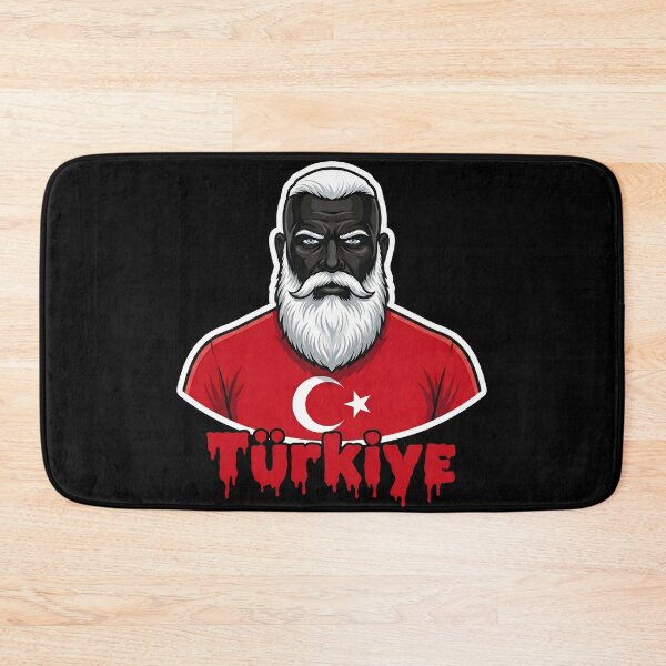 Item preview, GigaChad Türkiye Football fan (World Cup 2026) with red caption designed and sold by pakehart.