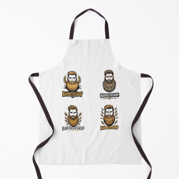 Item preview, Barbeershop Sticker Pack 4 in 1 Funny Bearded Barber Beer Pun designed and sold by RareVisuals.
