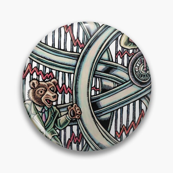 Item preview, rollercoaster stock chart with bear and bull  designed and sold by LisaHaney.