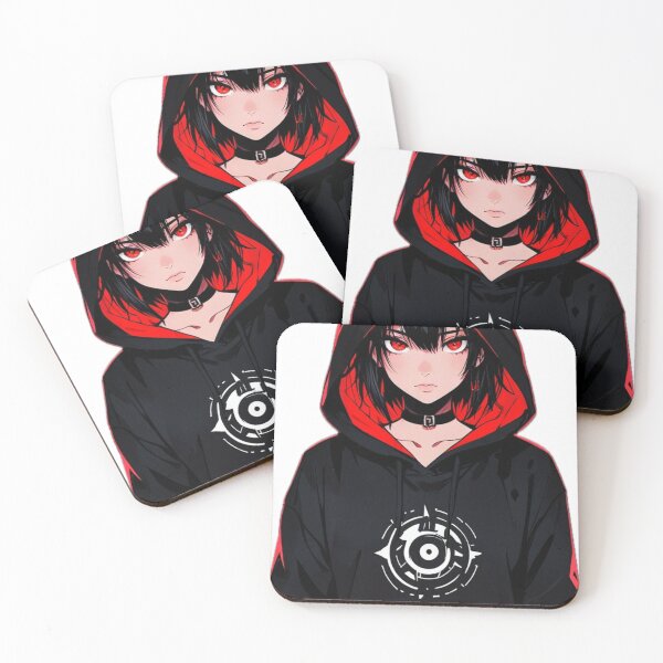 Item preview, Cyberpunk Anime Waifu Red Glow Illustration designed and sold by AnimDream .