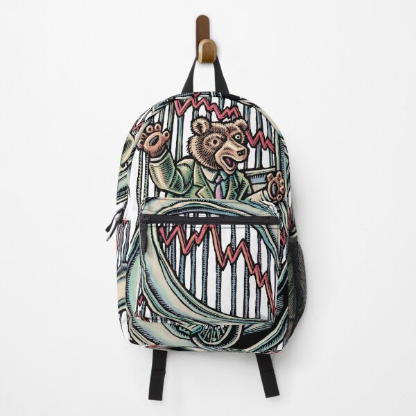 Item preview, rollercoaster stock chart with bear and bull designed and sold by LisaHaney.