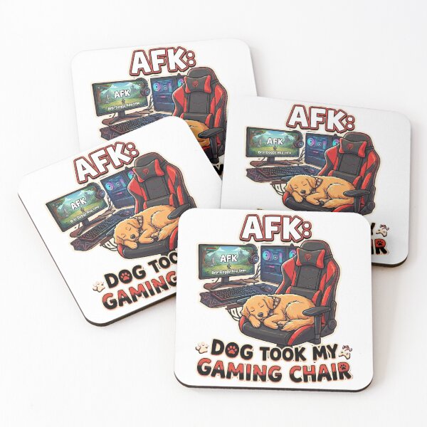 Item preview, AFK: Dog Took My Gaming Chair - Funny Gamer Humor designed and sold by LevelUpLad.