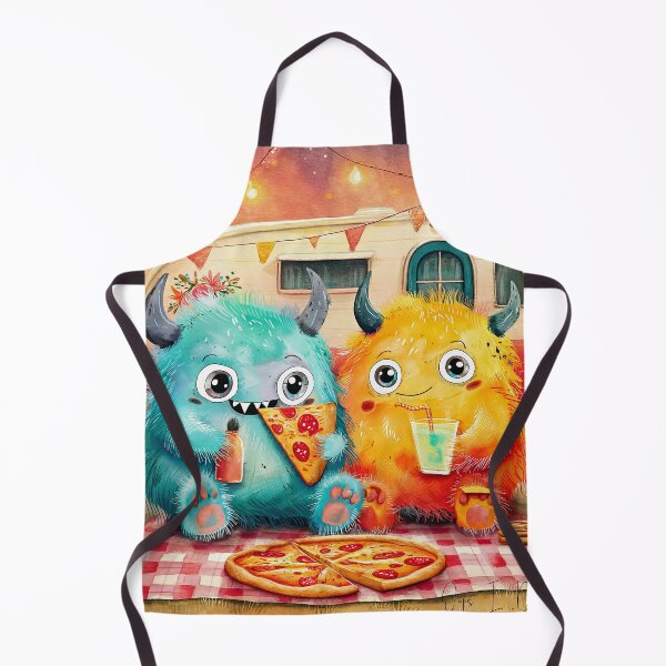 Item preview, Monsters Share Pizza – Festival Food Friends designed and sold by OopsIDrewIt.