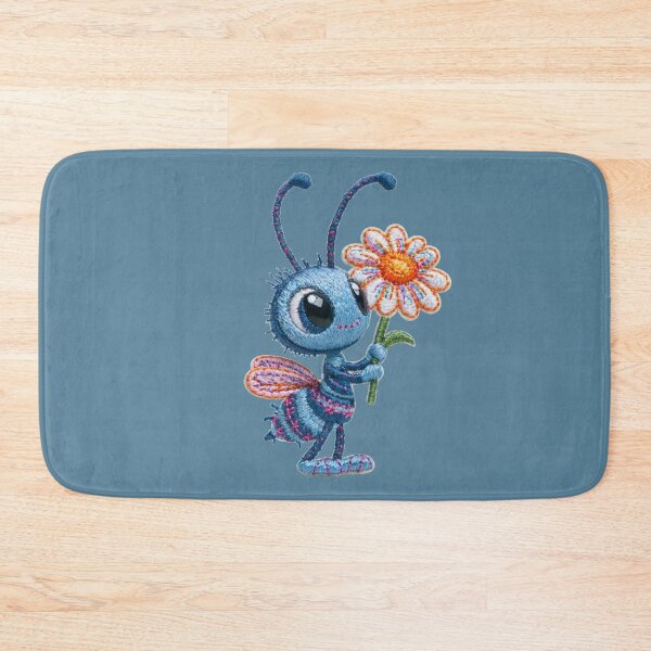Item preview, Cute Embroidered Ant with Daisy designed and sold by MegaNovaArt.