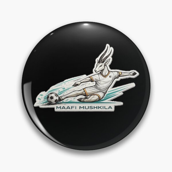 Item preview, Maafi Mushkila Goalkeeper Gazelle Sticker – Desert Football Spirit Design designed and sold by RDcollections.