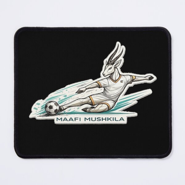 Item preview, Maafi Mushkila Goalkeeper Gazelle Sticker – Desert Football Spirit Design designed and sold by RDcollections.