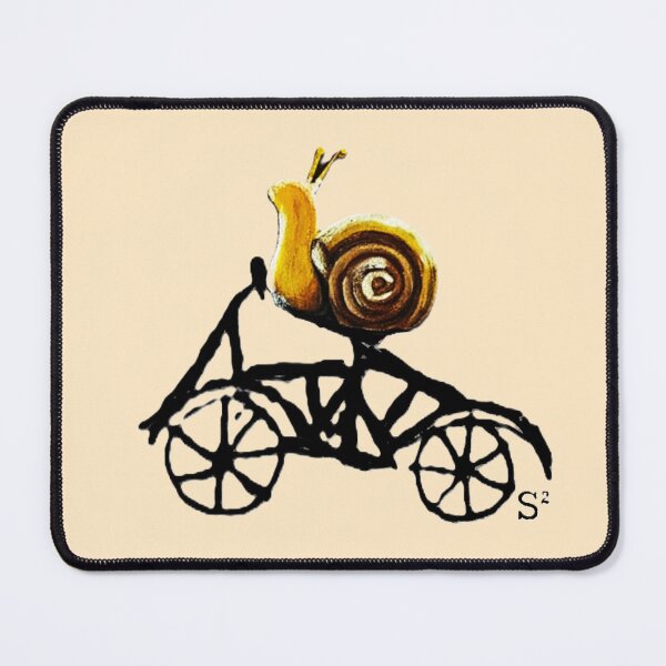 Item preview, Whimsical Bike and Snail Illustration designed and sold by ArtistsAtticWI.
