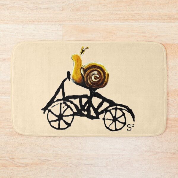 Item preview, Whimsical Bike and Snail Illustration designed and sold by ArtistsAtticWI.