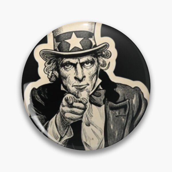 Item preview, Vintage Uncle Sam I Want You Patriotic Independence Day Engraving designed and sold by DarkOriginArts.