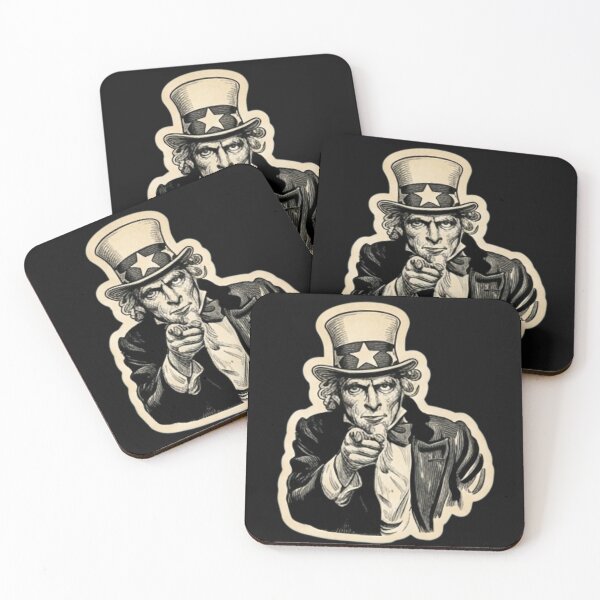 Item preview, Vintage Uncle Sam I Want You Patriotic Independence Day Engraving designed and sold by DarkOriginArts.