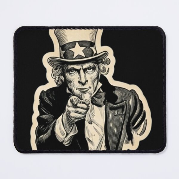 Item preview, Vintage Uncle Sam I Want You Patriotic Independence Day Engraving designed and sold by DarkOriginArts.