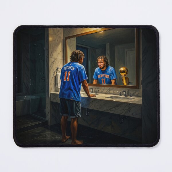 Item preview, Jalen Brunson NBA Finals MVP Emotional Portrait designed and sold by Home Decor Art.