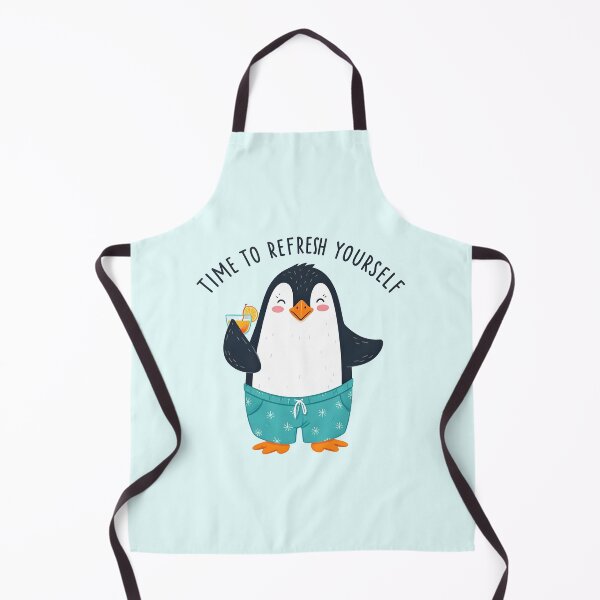 Item preview, Penguin and cocktail designed and sold by PrintLabStudio.