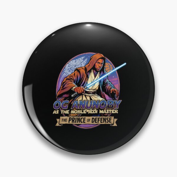 Item preview, New York Knicks OG Anunoby Jedi Knight Illustration the Prince of Defense designed and sold by DETOYASHALL.