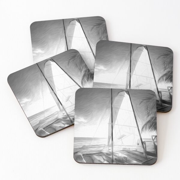 Item preview, Catamaran Caribbean Beach Art designed and sold by Londonimages.