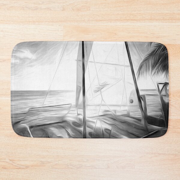 Item preview, Catamaran Caribbean Beach Art designed and sold by Londonimages.