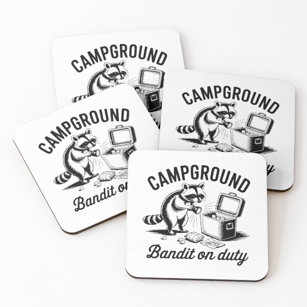Item preview, Campground Bandit On Duty designed and sold by FloraliteCo.