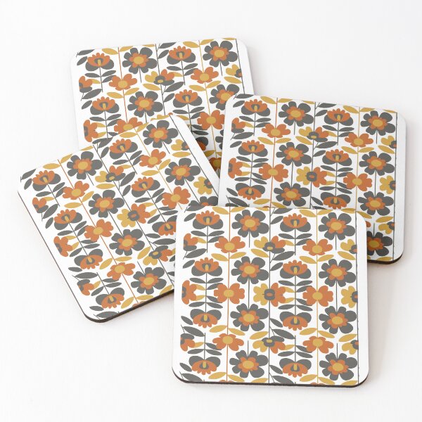 Item preview, Retro 70s Scandinavian Floral Seamless Pattern designed and sold by Nikola Dio.
