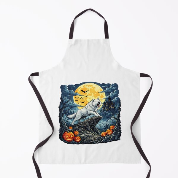 Item preview, West Highland White Terrier Moon spooky humor halloween designed and sold by ArtDesignTp.
