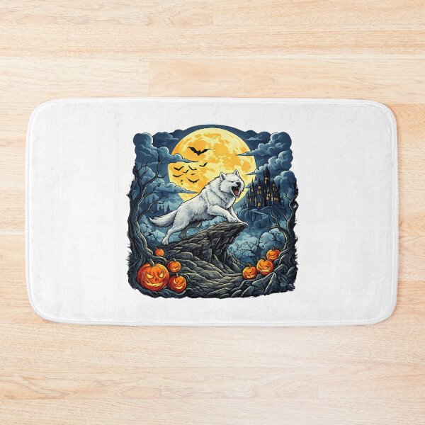 Item preview, West Highland White Terrier Moon spooky  humor halloween designed and sold by ArtDesignTp.