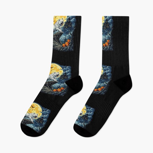 Item preview, West Highland White Terrier Moon spooky  humor halloween designed and sold by ArtDesignTp.