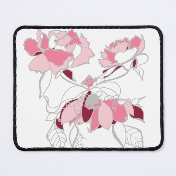 Item preview, Crossed duo of pink flowers designed and sold by GENEST-V.