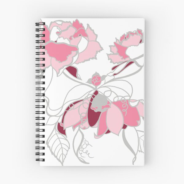 Item preview, Crossed duo of pink flowers designed and sold by GENEST-V.