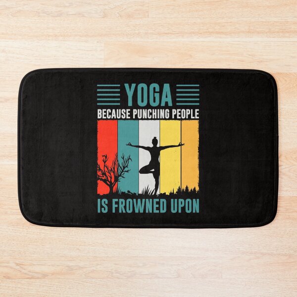 Item preview, Yoga because punching people is frowned upon designed and sold by Tiny-Love ⭐⭐⭐⭐⭐.