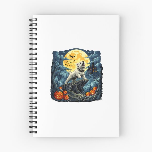 Item preview, West Highland White Terrier Moon spooky panda halloween designed and sold by ArtDesignTp.