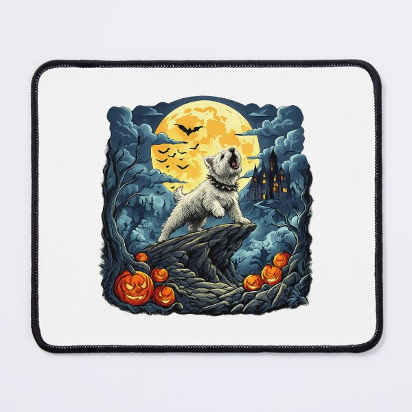 Item preview, West Highland White Terrier Moon spooky panda halloween designed and sold by ArtDesignTp.