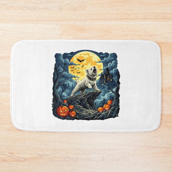 Item preview, West Highland White Terrier Moon spooky panda halloween designed and sold by ArtDesignTp.
