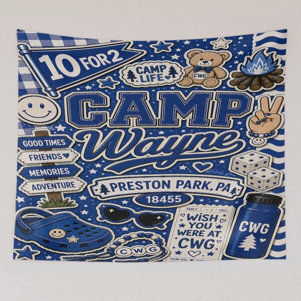 Item preview, Camp Wayne Collage designed and sold by Rachel's Room.