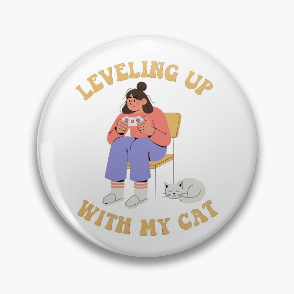 Item preview, Leveling Up With My Cat - Cozy Gamer Design for Cat Lovers designed and sold by Inklyst.