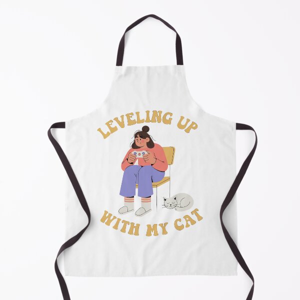 Item preview, Leveling Up With My Cat - Cozy Gamer Design for Cat Lovers designed and sold by Inklyst.