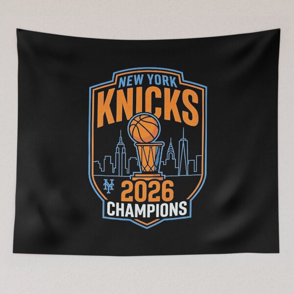 Artikelvorschau, Knicks-Meisterschaft 2026 NY Knicks Champions New York Knicks entworfen und verkauft von Fives55.