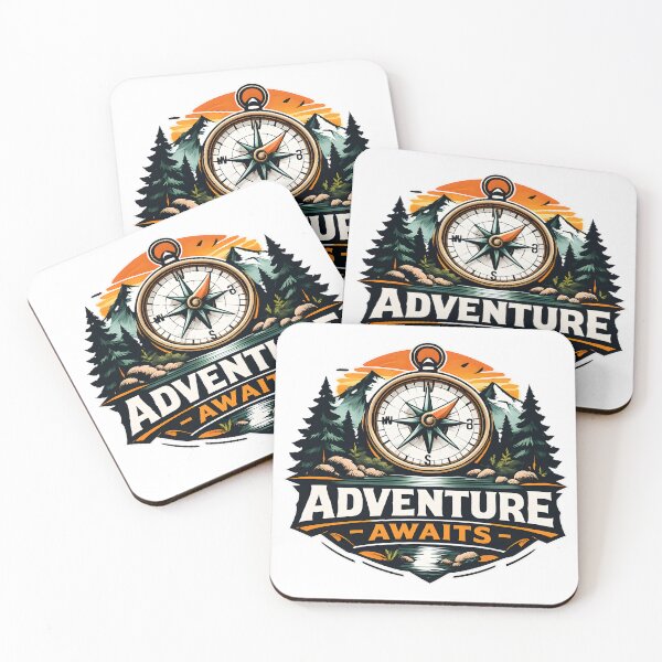 Item preview, Adventure Awaits Compass Hiking Shirt designed and sold by CreativeMindsetLab.