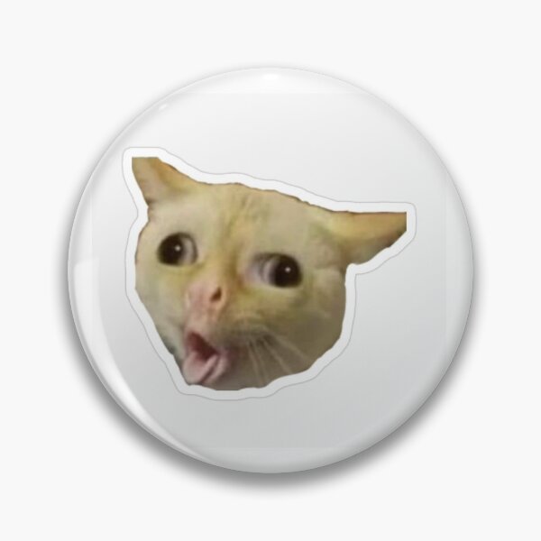 Item preview, Coughing Cat Meme Sticker | Funny Viral Cat Reaction designed and sold by reeeezcreates.