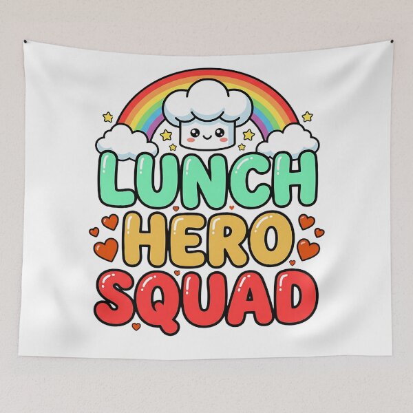 Item preview, school lunch hero squad  crew gift designed and sold by ArtDesignTp.